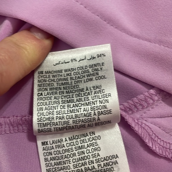 Alfani Lavender Cold Shoulder Tunic, XL - Picture 5 of 5